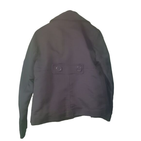 Jones New York Women's Double Breasted Polyester Black Coat Size Small - Picture 3 of 5